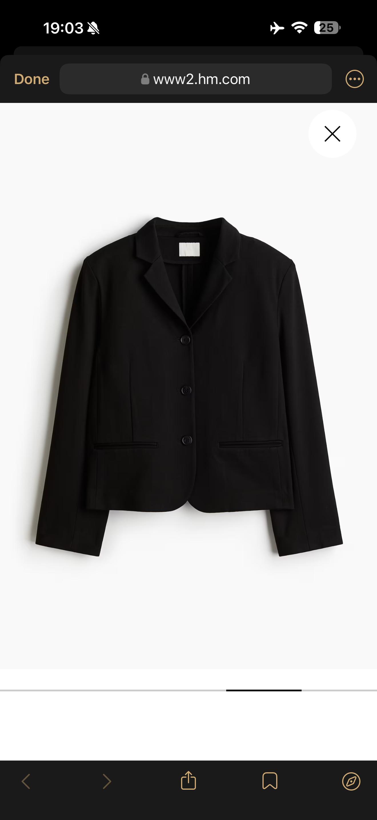 کت مشکی برند H&M