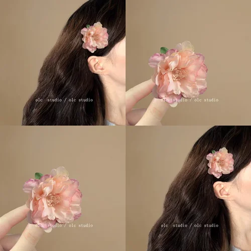 گیره گل صورتی 🌸