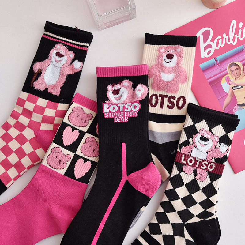 جوراب سرخابی مشکی لوتسو