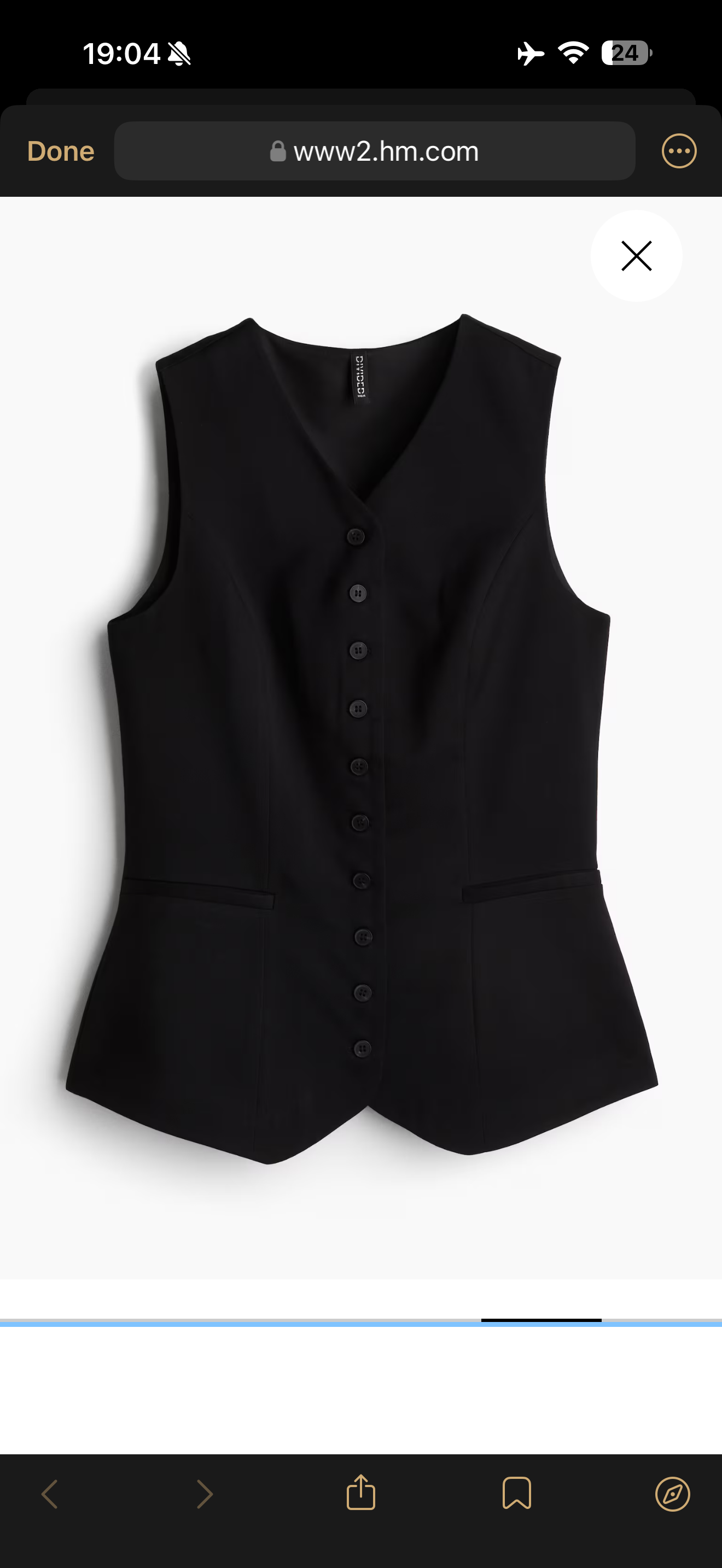 جليقه مشكي برند H&M