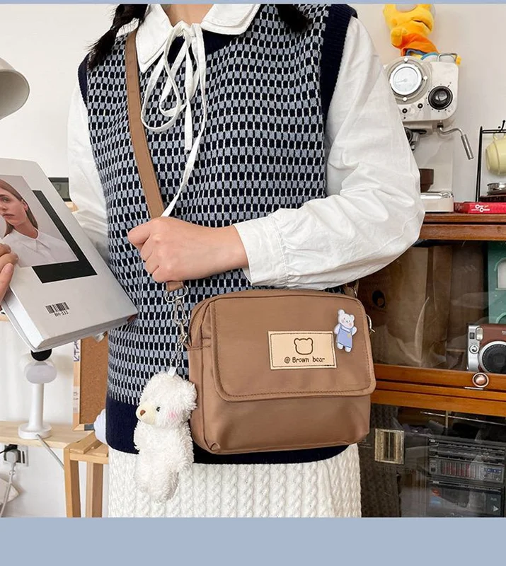 کیف کراس خرسی قهوه ای 🧸