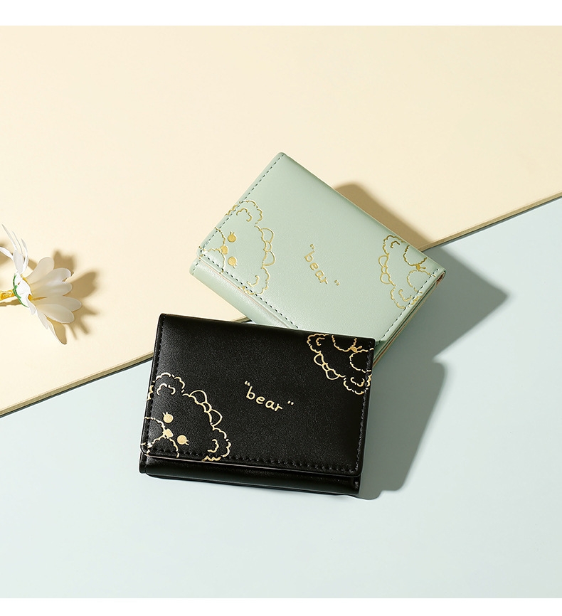 کیف پول زرکوب خرسی 🧸