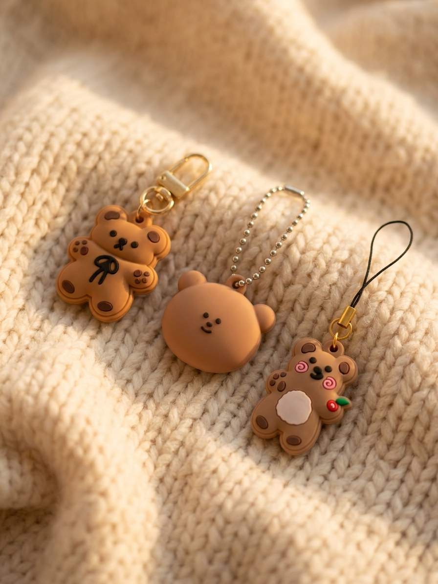 اویز چارم سیلیکونی خرسی 🧸