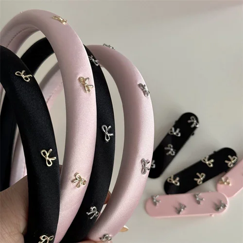 تل و گیره پاپیونی صورتی